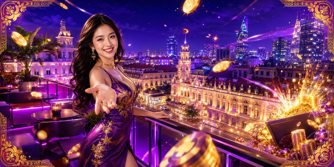 Ánh đèn neon Thành phố Hồ Chí Minh về đêm gợi lên không khí giải trí trực tuyến sôi động